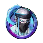 Blue team male fighter premium symbol